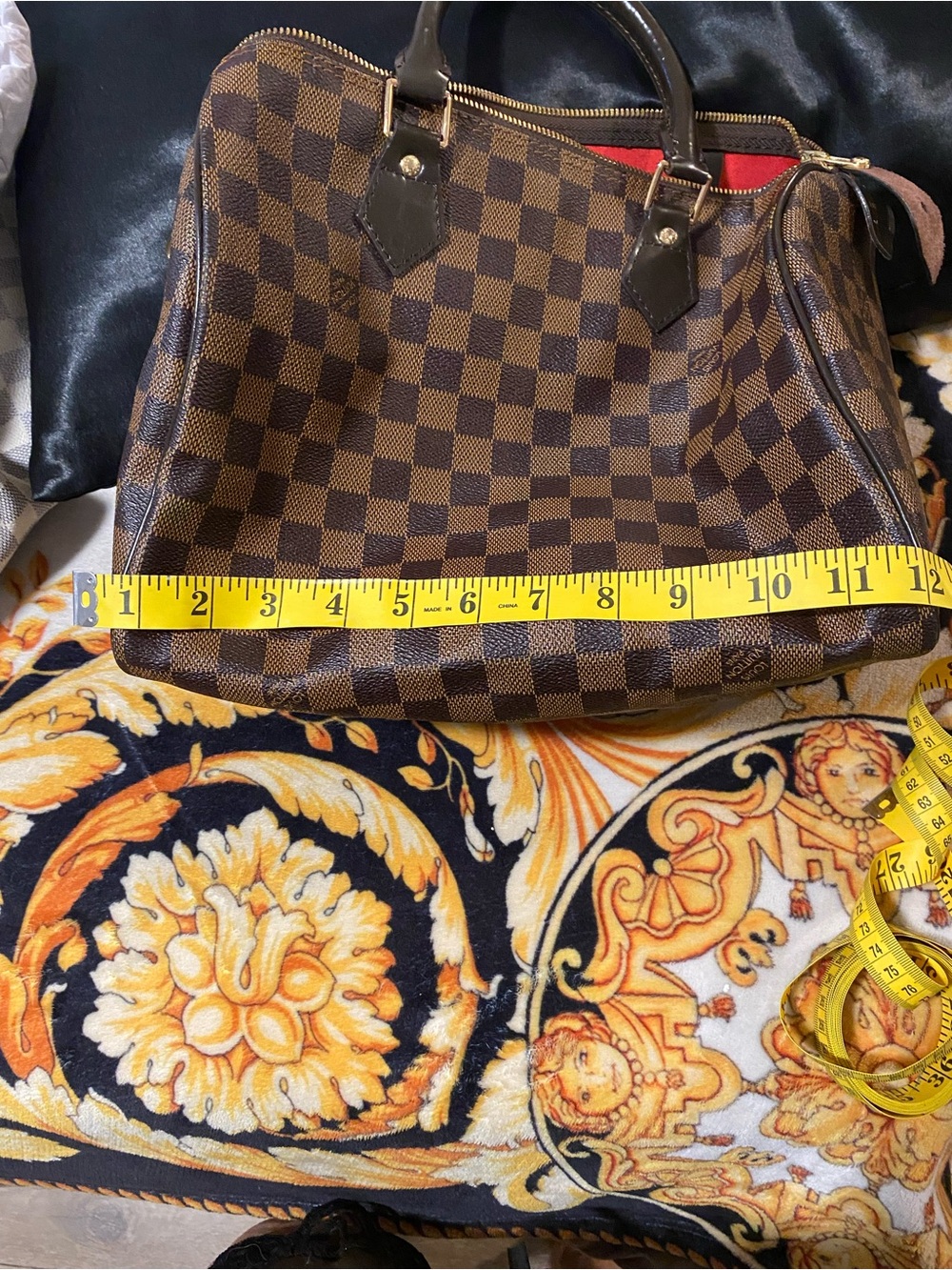 Brown Checkered Bag - Picture 8 of 10